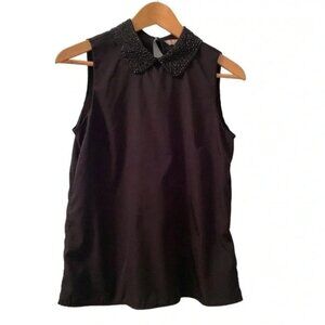 Banana Republic Sleeveless Top  Sequin Collar